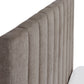 Eloise 135cm Double Grey Chenille Bed