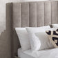 Eloise 135cm Double Grey Chenille Bed