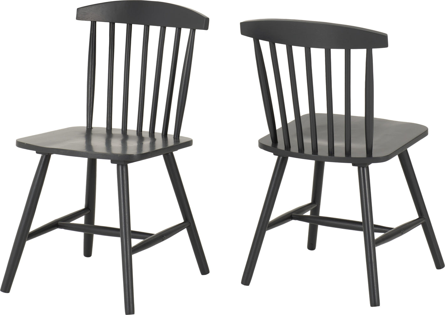 Emery Chair (Box of 2) - Dark Grey