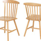Emery Chair (Box of 2) - NATURAL OAK EFFECT