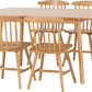 Emery Extending Dining Set (4 Chairs) - NATURAL OAK EFFECT
