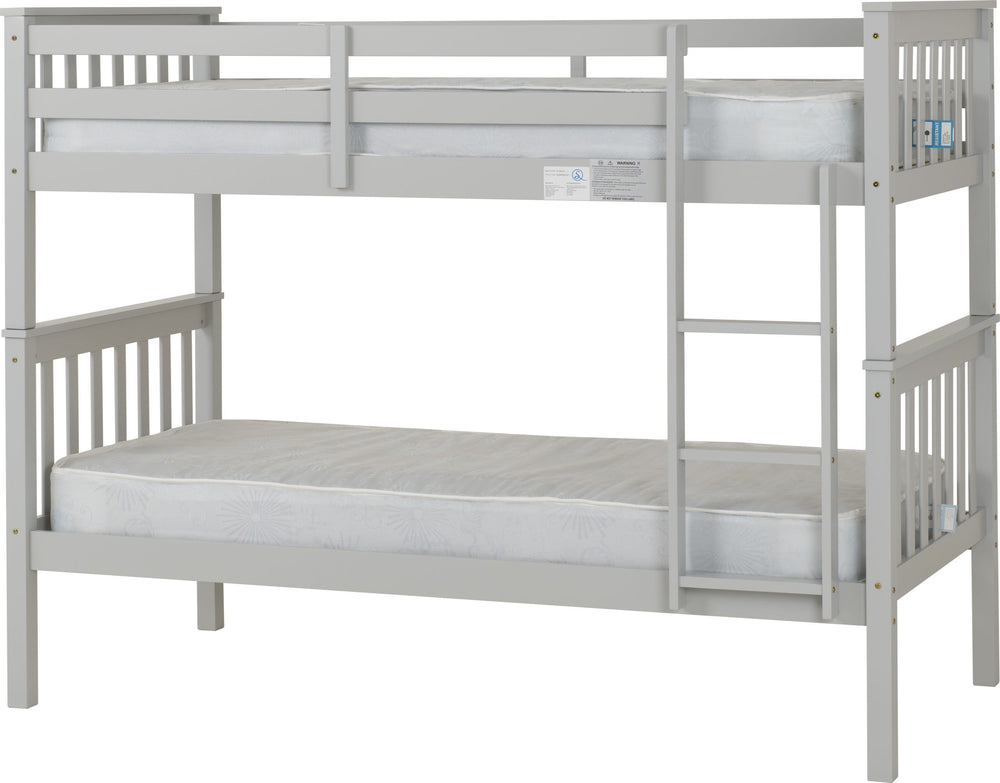 Erin 3' Bunk Bed - LIGHT GREY