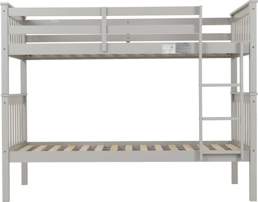 Erin 3' Bunk Bed - LIGHT GREY