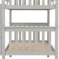 Erin 3' Bunk Bed - Light Grey
