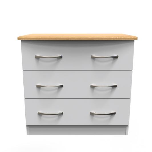 Eve 3 Drawer Wide Chest: Care Home Range