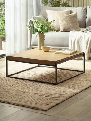 Ezra 83cm Square Tray Coffee Table