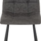 Fenton Chair (Box of 2) - DARK GREY SUEDE FABRIC