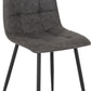 Fenton Chair (Box of 2) - DARK GREY SUEDE FABRIC