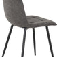 Fenton Chair (Box of 2) - DARK GREY SUEDE FABRIC