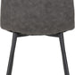 Fenton Chair (Box of 2) - DARK GREY SUEDE FABRIC