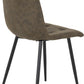 Fenton Chair (Box of 2) - Olive Green Suede Fabric