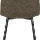 Fenton Chair (Box of 2) - Olive Green Suede Fabric