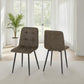 Fenton Chair (Box of 2) - Olive Green Suede Fabric