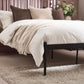 Floyd Black Metal Spindle Double Bed