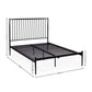 Floyd Black Metal Spindle Double Bed