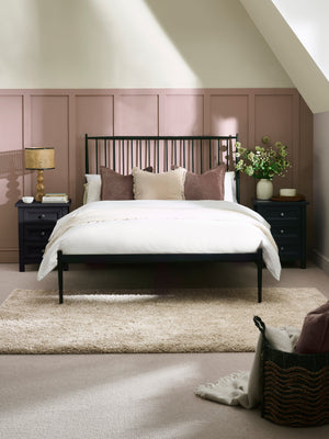 Floyd Black Metal Spindle King Bed