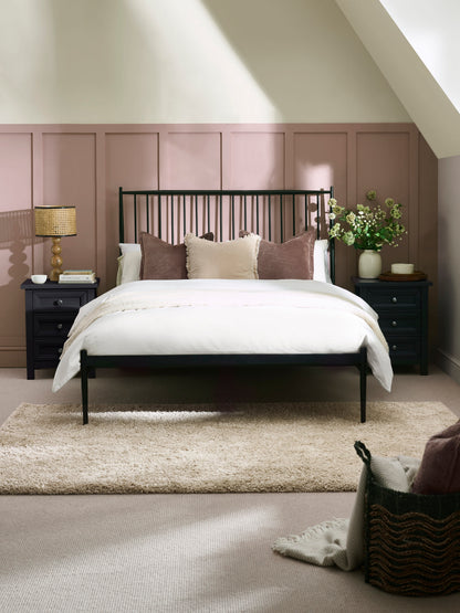 Floyd Black Metal Spindle King Bed
