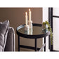 Franki Mirror Glass Lamp Table