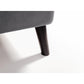 Frida 150cm King Grey Velvet Bed