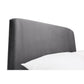 Frida 150cm King Grey Velvet Bed