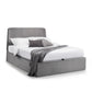Frida 135cm Double Grey Velvet Lift-up Ottoman Storage Bed