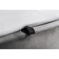 Frida 135cm Double Grey Velvet Lift-up Ottoman Storage Bed