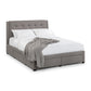 Fullerton Upholstered 4 Drawer Storage Bed Frame - Grey Linen, Super King