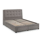 Fullerton Upholstered 4 Drawer Storage Bed Frame - Grey Linen, Super King