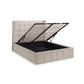 Gatsby Cream Velvet 135cm Double Ottoman Storage Bed