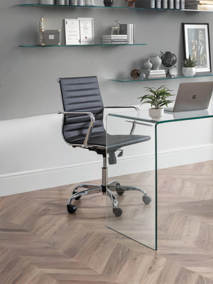 Gio Black & Chrome Office Chair