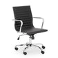Gio Black & Chrome Office Chair