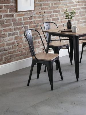 Set Of 4 Grafton Metal Chairs