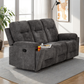 Guildford 3 Seater Recliner Sofa - Grey Fabric