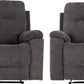 Guildford 3+1+1 Recliner Suite - Grey Fabric
