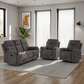 Guildford 3+1+1 Recliner Suite - Grey Fabric