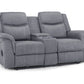 Galaxy Tech Electric Recliner 2 Seater Grey Fabric