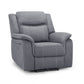 Galaxy Tech Electric Recliner Armchair Grey Fabric