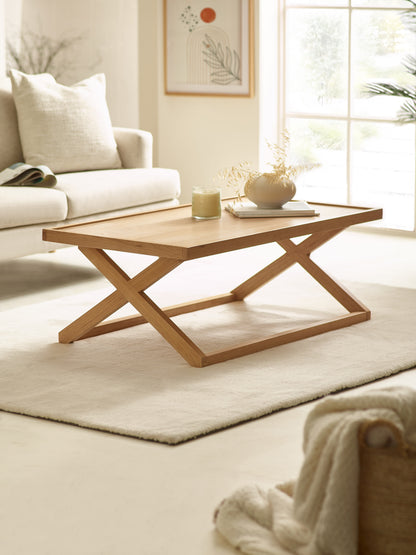 Haddon Natural Oak 110cm Coffee Table