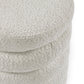 Hailey Ivory Bouclé Upholstered 40cm Storage Stool
