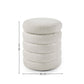 Hailey Ivory Bouclé Upholstered 40cm Storage Stool