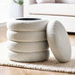 Hailey Ivory Bouclé Upholstered 40cm Storage Stool