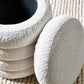 Hailey Ivory Bouclé Upholstered 40cm Storage Stool