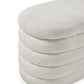 Hailey Ivory Boucle Upholstered Ottoman Storage Bench