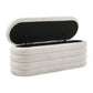 Hailey Ivory Boucle Upholstered Ottoman Storage Bench