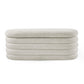 Hailey Ivory Boucle Upholstered Ottoman Storage Bench