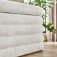 Hailey Ivory Boucle Upholstered Ottoman Storage Bench