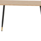 Hamilton Medium Dining Table - MEDIUM OAK EFFECT/BLACK