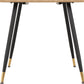 Hamilton Medium Dining Table - MEDIUM OAK EFFECT/BLACK