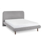 Hannah 135cm Double Grey Boucle Bed