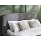 Hannah 150cm King Grey Boucle Bed
